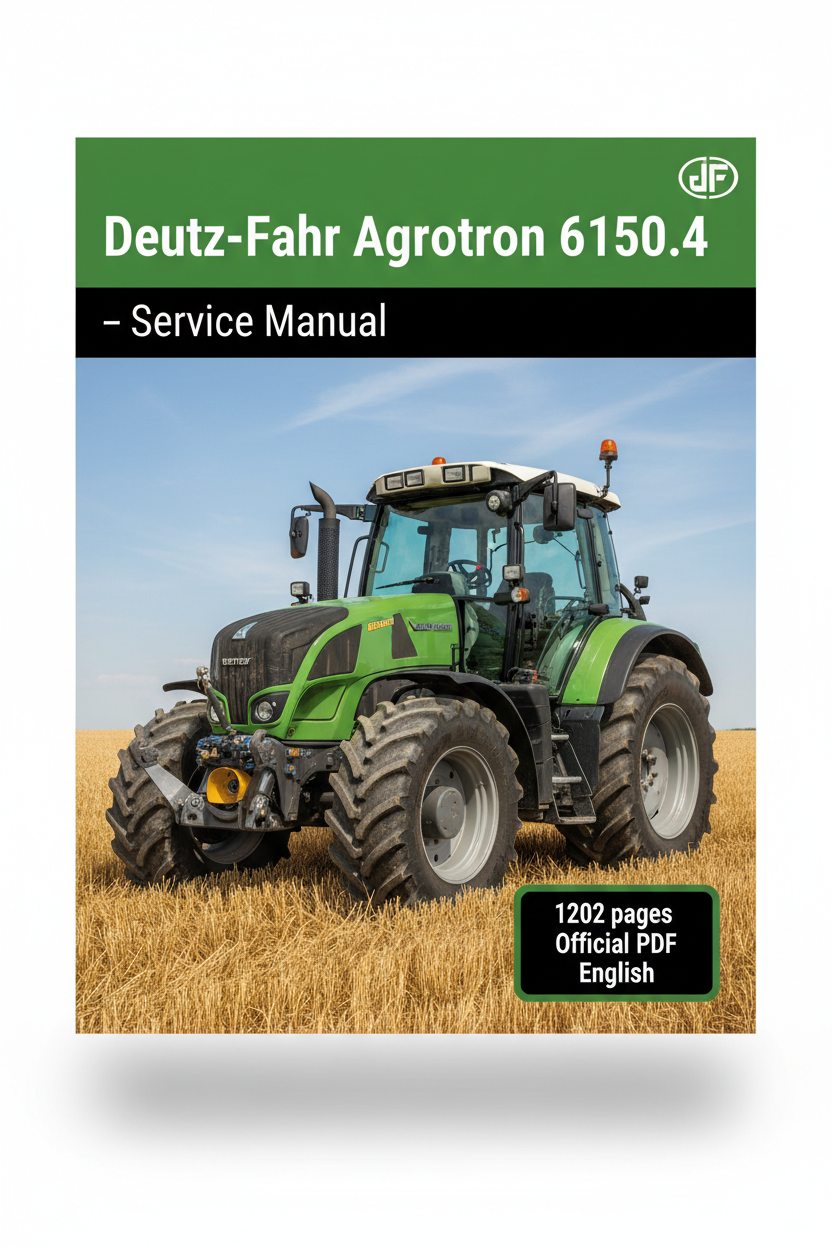 Deutz-Fahr Agrotron 6150.4 – Manuel de Service Complet 1202 pages PDF