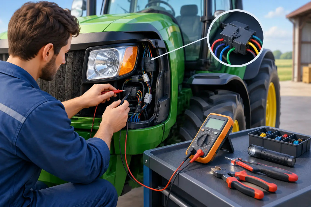 Câblage phare tracteur : méthode de diagnostic