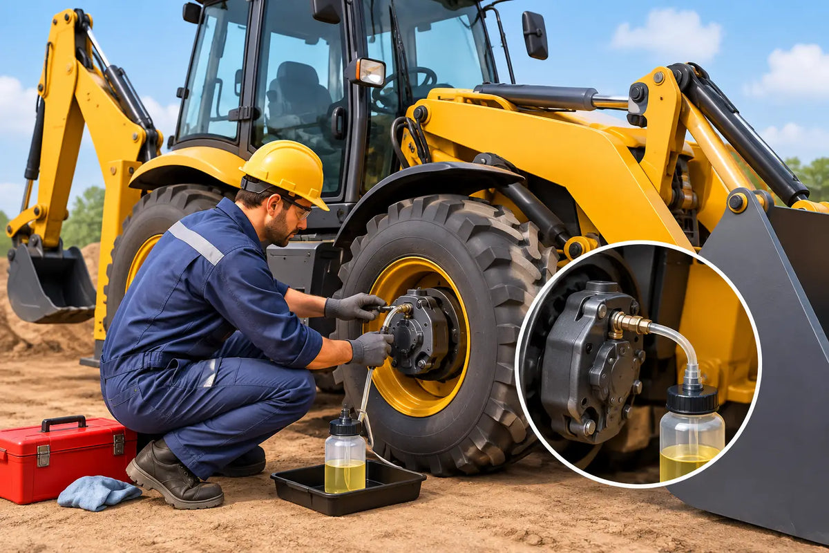 Comment purger les freins d’un tractopelle