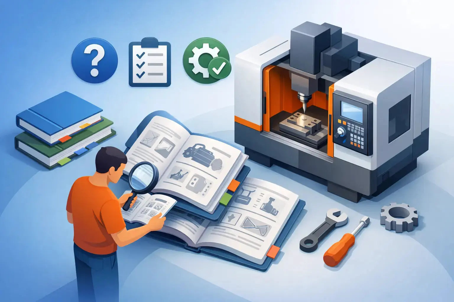 Comment identifier le bon manuel machine
