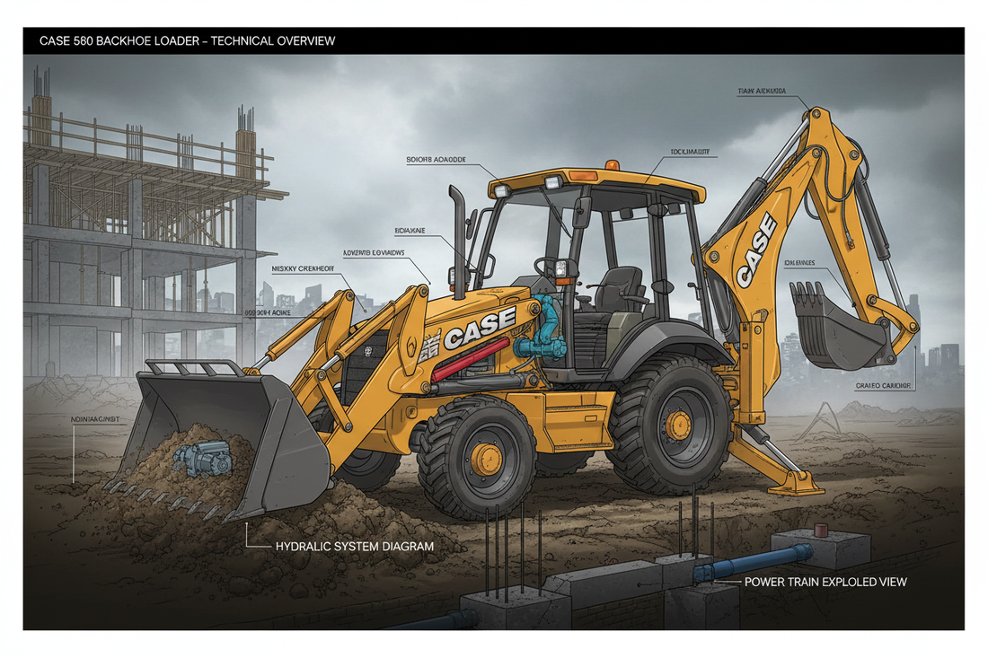 Tous les manuels tractopelle CASE 580 utiles