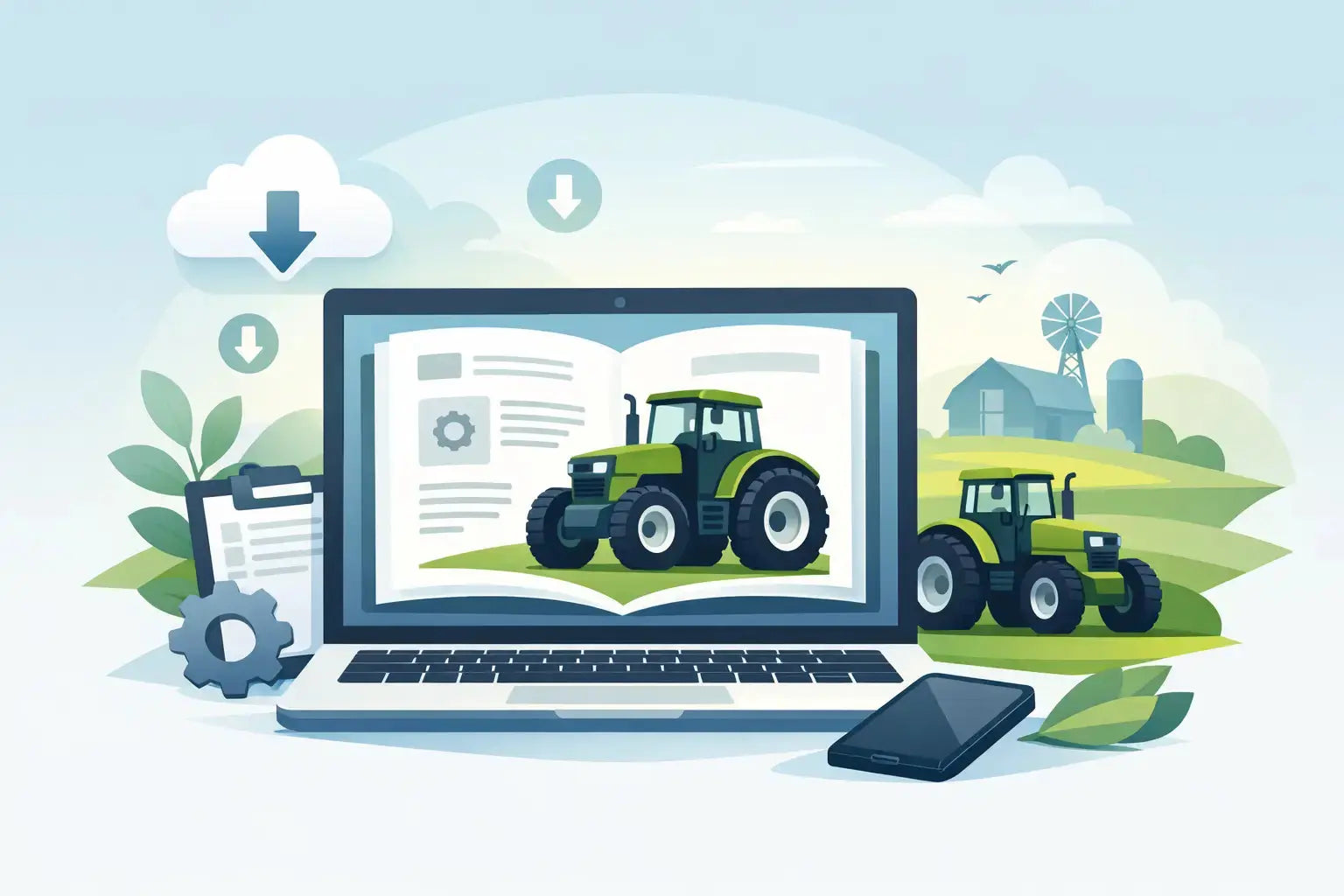Pour télécharger un manuel de tracteur agricole francemanuels.com