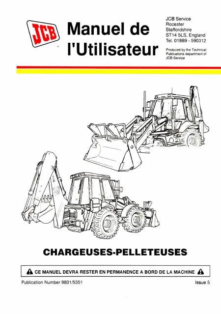 JCB 3CX 4CX manuel utilisateur Français