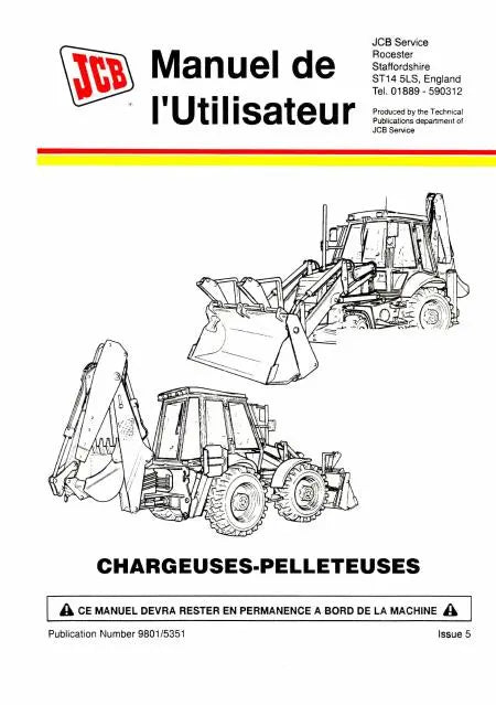 JCB 3CX 4CX manuel utilisateur Français
