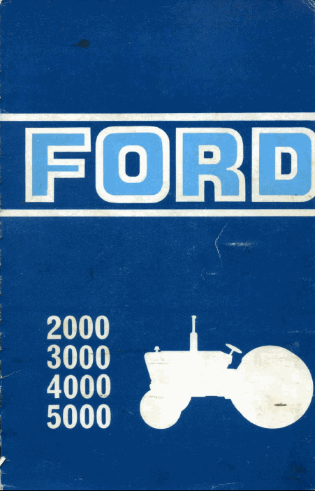 Ford 2000 3000 4000 5000 Manuel utilisateur Français