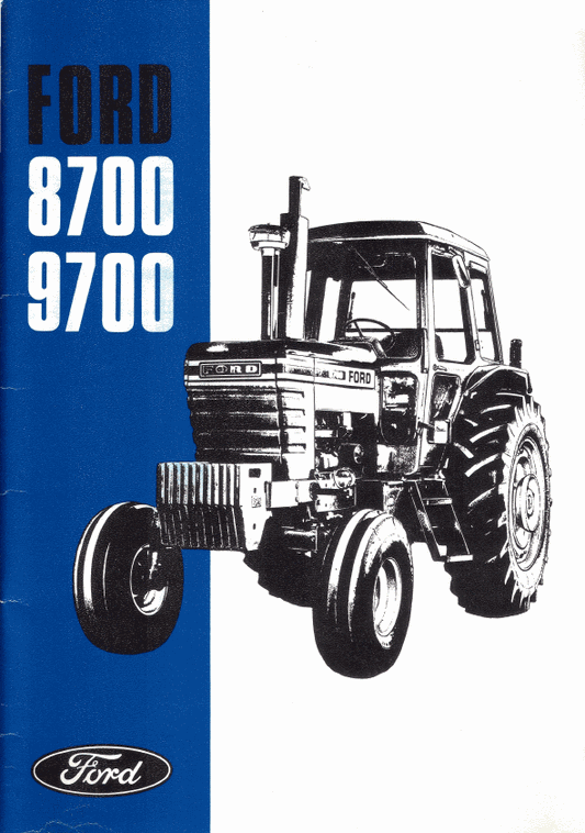 Ford 8700 9700 Manuel utilisateur entretien