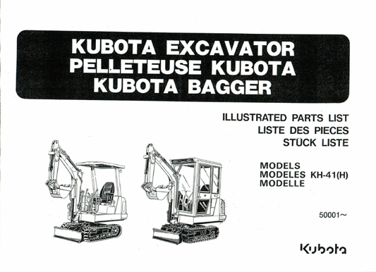 Kubota KH-41 Pièces