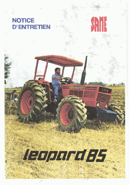 Same Leopard 85 livret d'entretien Français