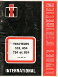 International 553 654 734 834 Livret d'entretien