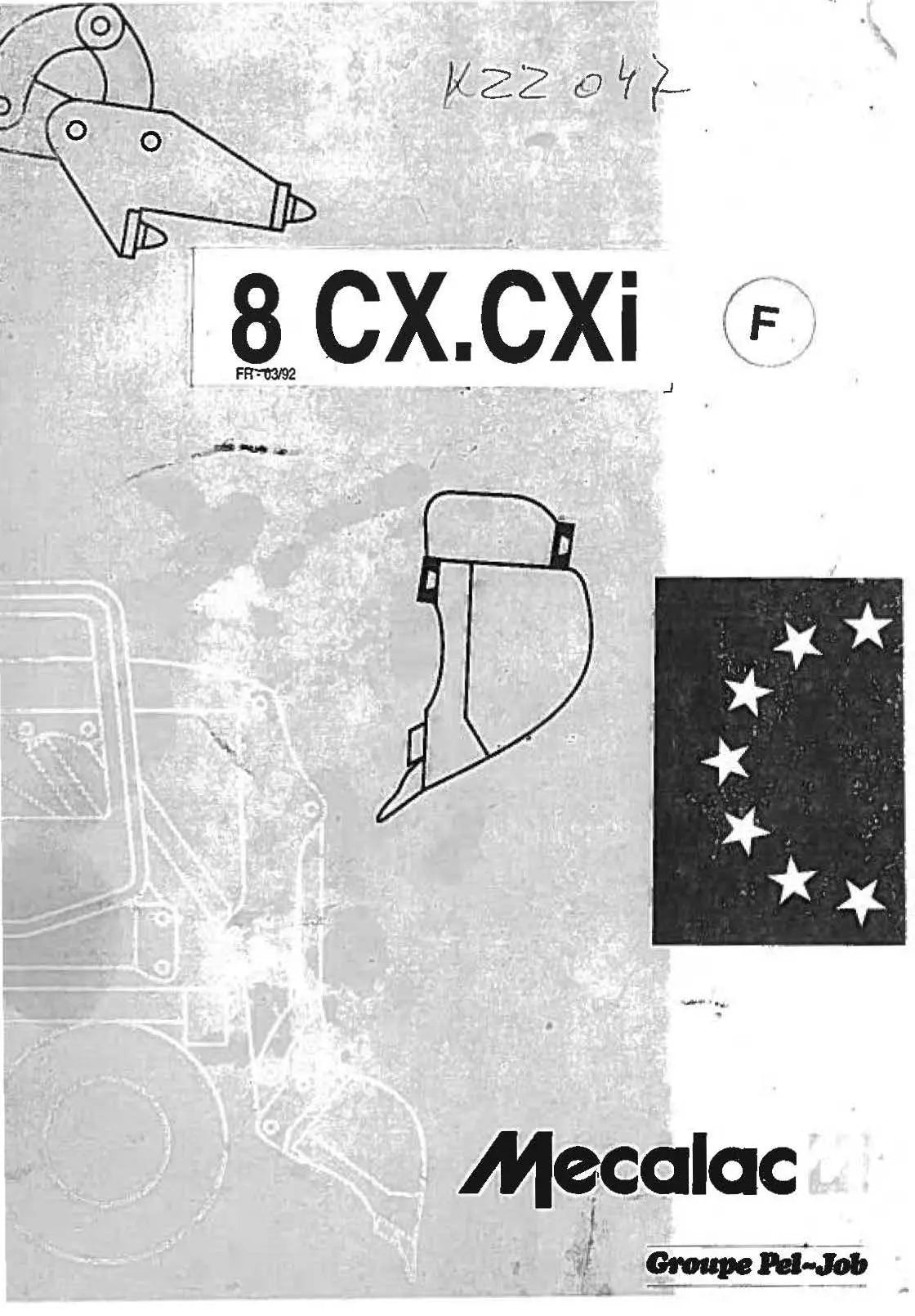 Mecalac 8 CX & CXi - Notice conduite et d'entretien - 53 pages - Français mecalac
