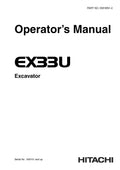 Hitachi EX33U Mini-Pelle – Manuel Utilisateur PDF | 167 pages hitachi