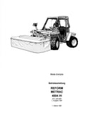 Reform Metrac 4004 / 4004H - Manuel d'utilisation et d'entretien (FR/DE)