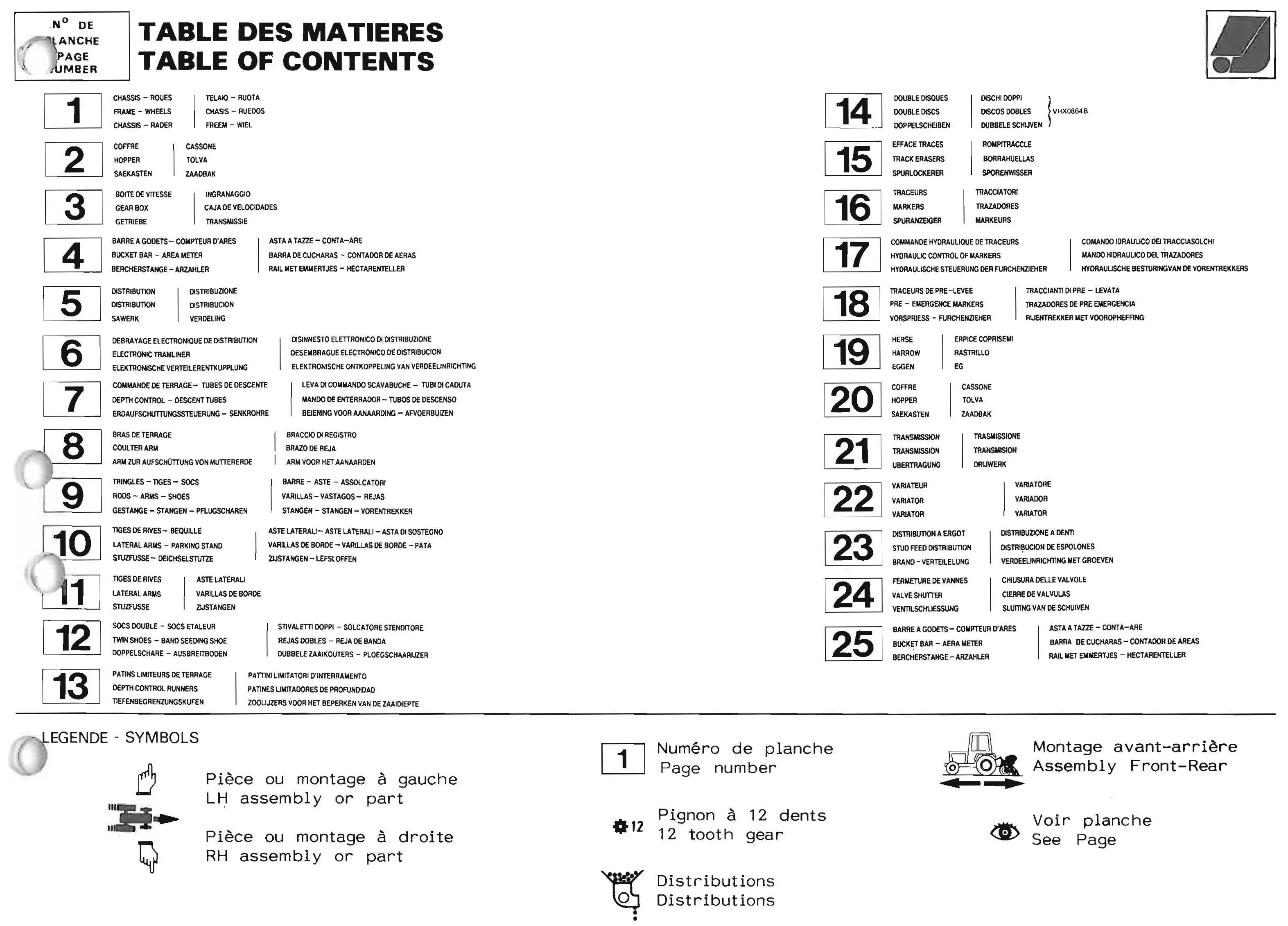 Nodet GC Semoir – Catalogue des Pièces Détachées (28 pages) nodet