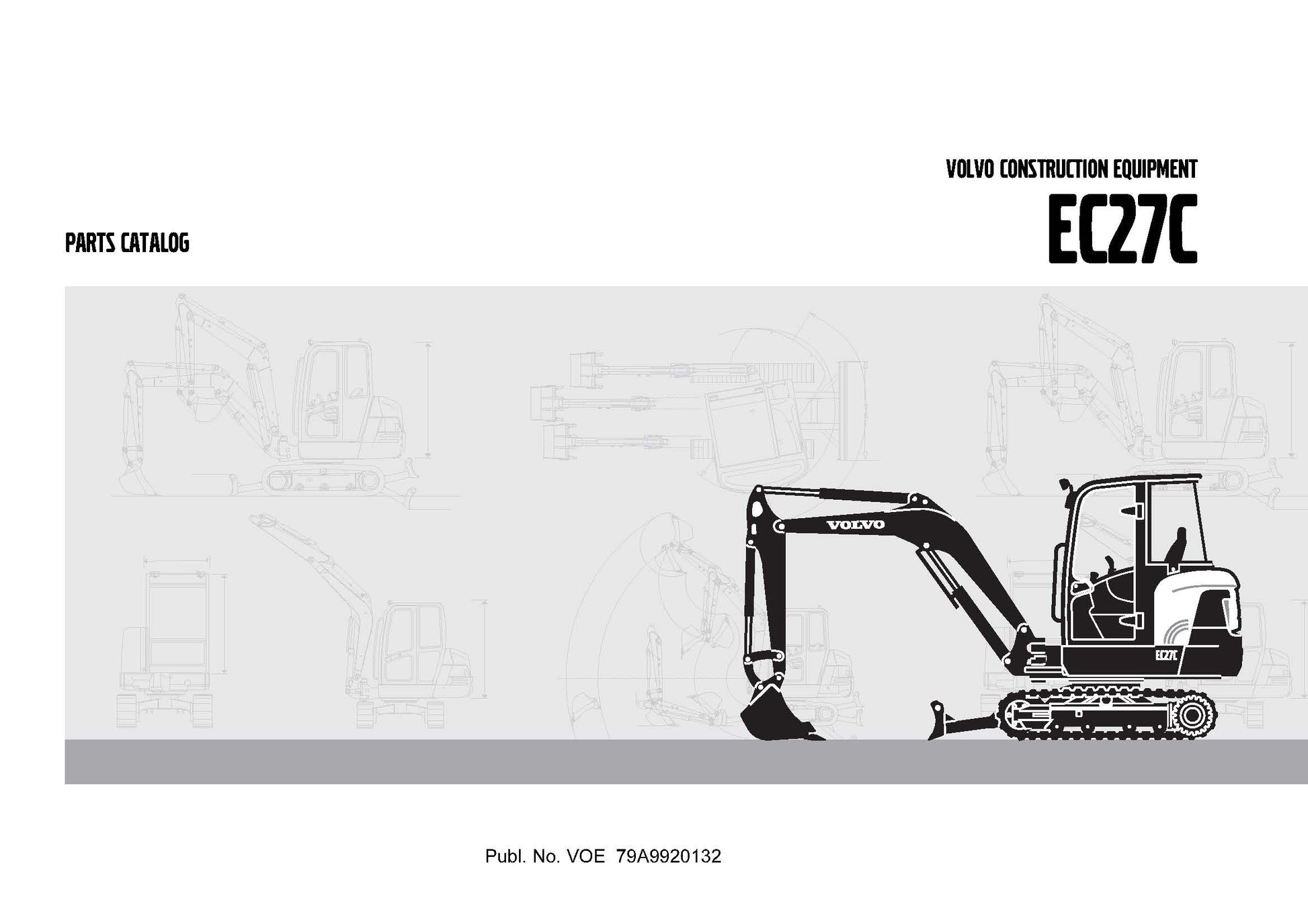 Catalogue des Pièces Détachées VOLVO EC27C - EN / FR / DE / ES PDF 433 Pages Volvo