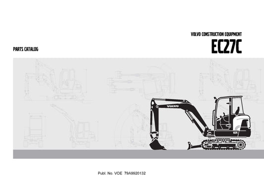 Catalogue des Pièces Détachées VOLVO EC27C - EN / FR / DE / ES PDF 433 Pages