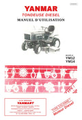 Yanmar YM12 | YM14 | Tondeuses diesel | Manuel utilisateur, schémas électriques et pièces PDF | Traduction française exclusive | 120 pages