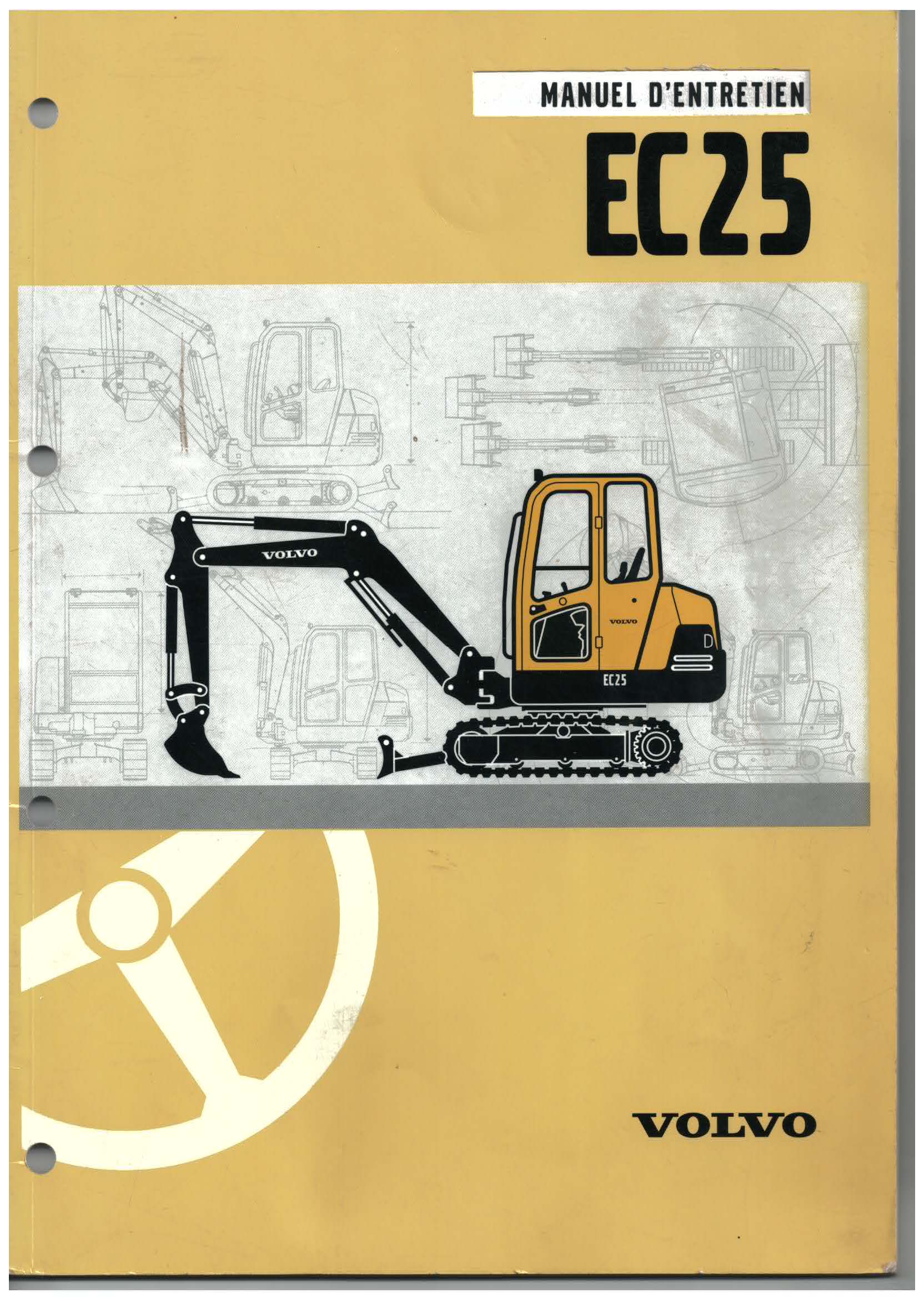 VOLVO EC25 Manuel d'entretien - 63 pages (Français) Nomanuals