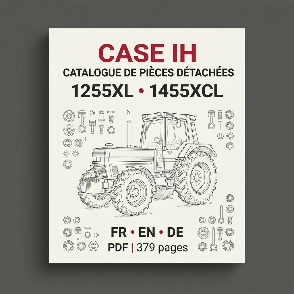 Couverture du catalogue de pièces détachées CASE IH