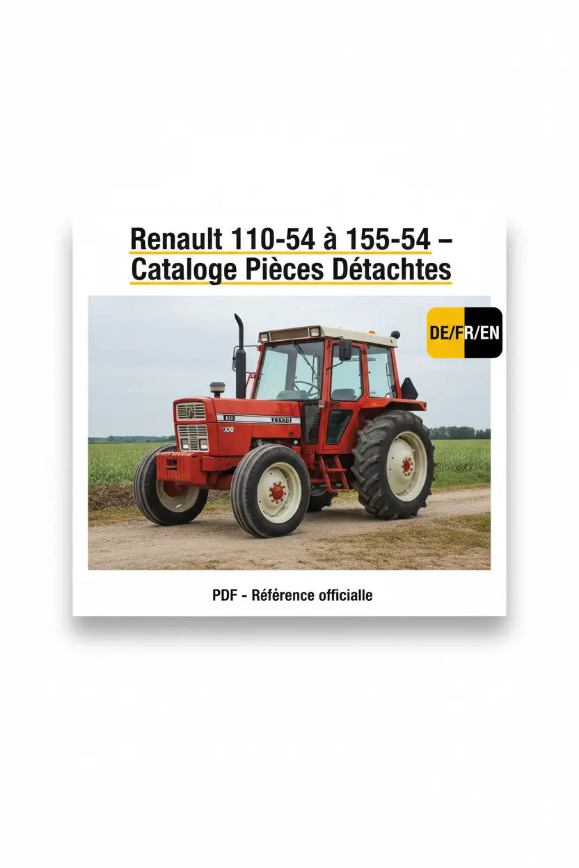 Catalogue Pièces Détachées Tracteur Renault 110-54 à 155-54 – PDF Trilingue