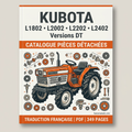 Nouvelle couverture du catalogue de pièces Kubota