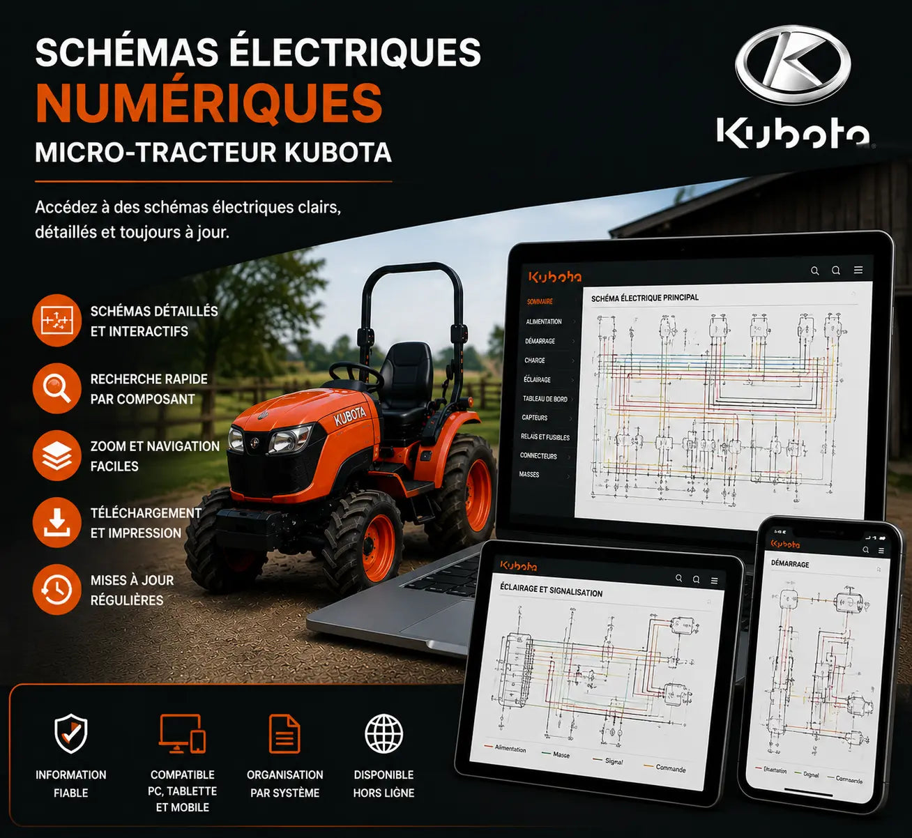 Manuel technique micro-tracteur Kubota francemanuels.com