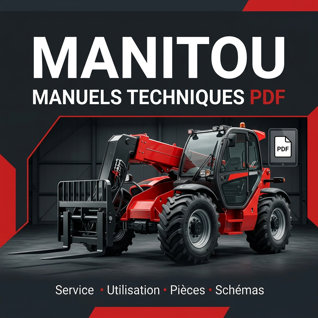 Visuel principal MANITOU avec chariot télescopique sur fond anthracite